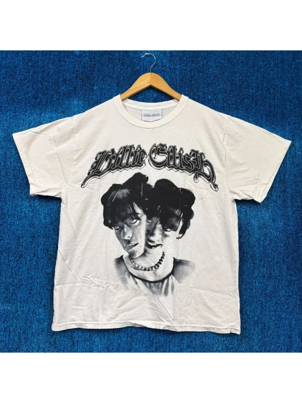 Billie Eilish The Bad Guy Split Face Bedroom Popstar Tee L
